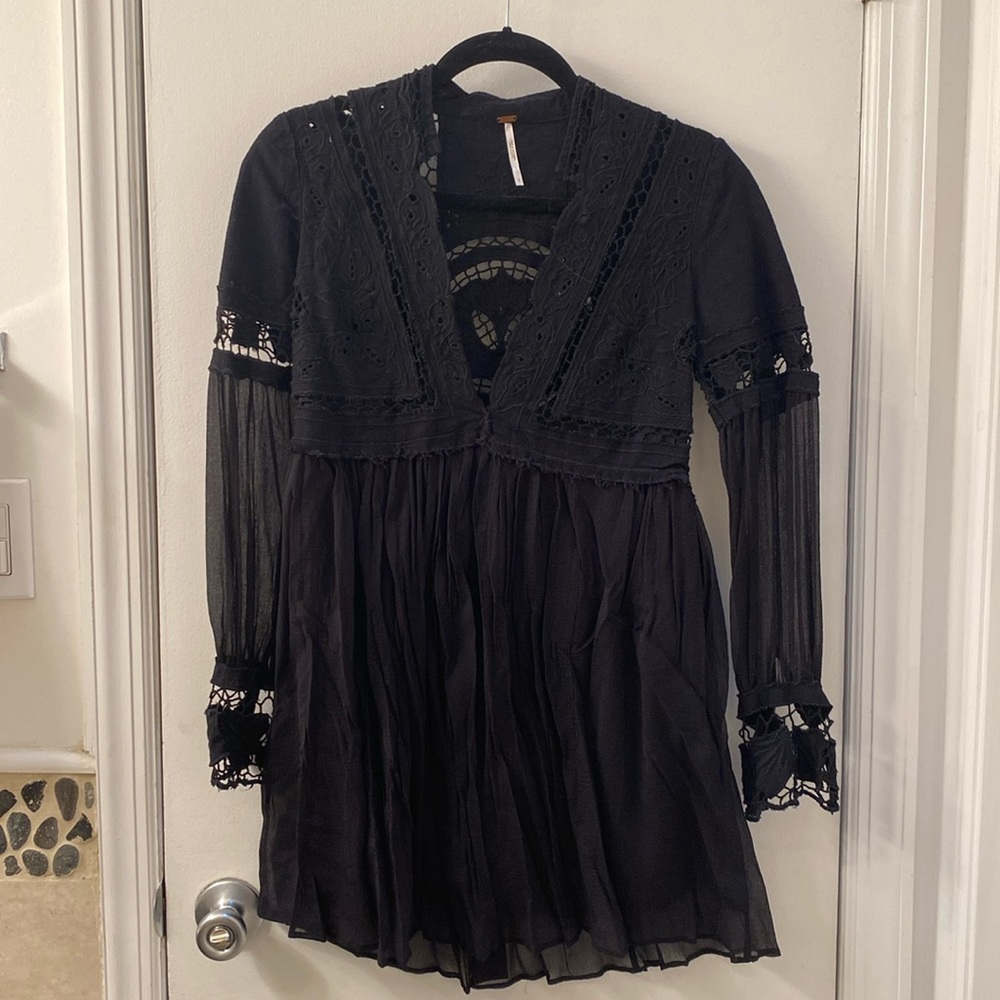 Free people dress in black